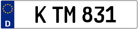 Trailer License Plate